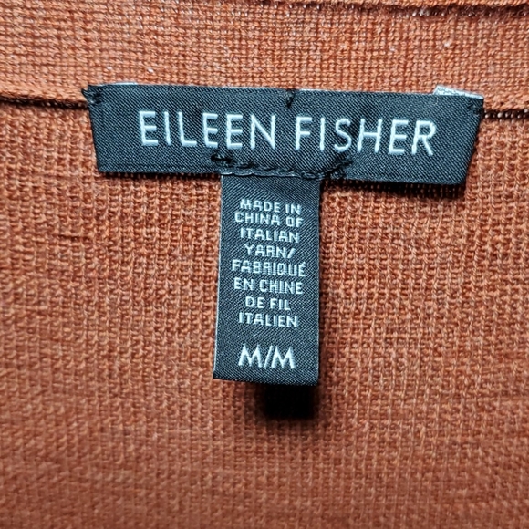 Eileen Fisher Plunged V Neck Merino Wool Sweater - Picture 5 of 7